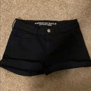 american eagle midi super stretch jean shorts